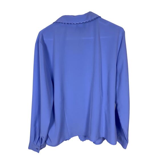 Joanna Embroidered Button Up Lilac Blouse Women’s XL – Cottagecore Fairycore Top - Picture 4 of 5